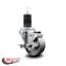 Service Caster 3'' Semi Steel Swivel 1-5/8'' Expanding Stem Caster with Brake SCC-EX20S314-SSS-TLB-158 - alternate 3